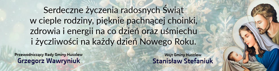 Życzenia bożonarodzeniowe - Gmina Huszlew