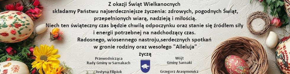 Życzenia wielkanocne - Gmina Sarnaki